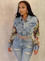 Layla Denim Single Breasted Pant Set 6