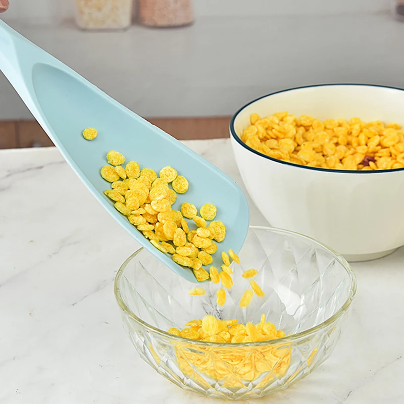 Wooden Handle Silicone Rice Spoon Non Stick Rice Spatula Japanese Cooking Shovels Kitchen Tableware