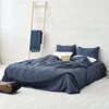 Pure Linen Bedding Set, Washed Bed Linens, Organic Flax Duvet Cover Pillowcases Fitted Sheet, Quilt Cover With Zipper Closure 5
