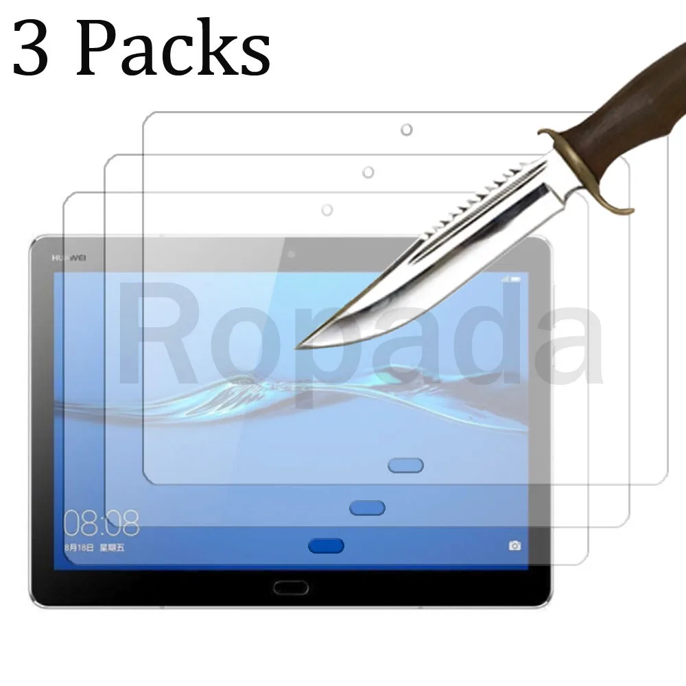 

3PCS Glass screen protector for Huawei MediaPad M3 Lite 10 10.1'' tablet protective film 9H hardness anti-dust