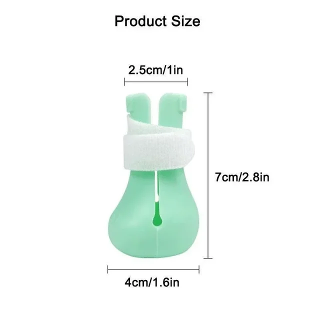 Adjustable Silicone Anti-scratch Cat Foot Shoes for Grooming Bath Washing Claw Paw Cover Protector Silicone Pet Grooming Tools 5