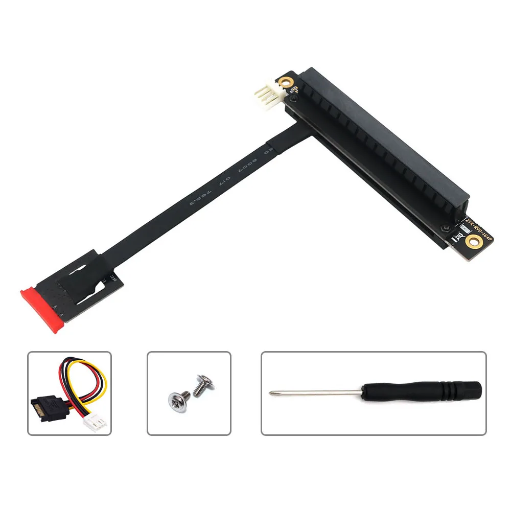 

Плата расширения 270 градусов M.2 NGFF, двойная клавиша, адаптер кабеля PCI-E 16X с 4-контактным разъемом питания FDD для тестера PCI-E