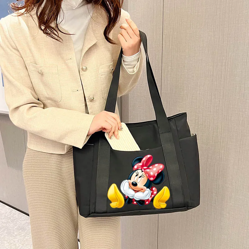 

Mickey Minnie Mouse Women Tote Bag Large Capcity Handbags for Women Commuting Female Bag Messenger Ladies Shoulder Bags Handbag