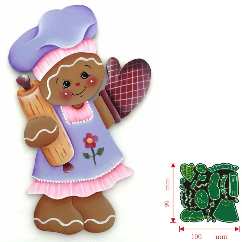 

Металлические Вырубные штампы, Женский имбирь, мужчина, скрапбукинг, рельефное тиснение