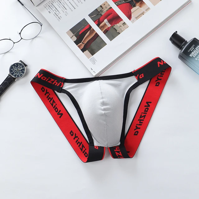 New Men's Sexy Breathable Thongs Low Waist U Convex Underwear Underpants  Men's G-string Underwear T-back Bikini Briefs - G-strings & Thongs -  AliExpress