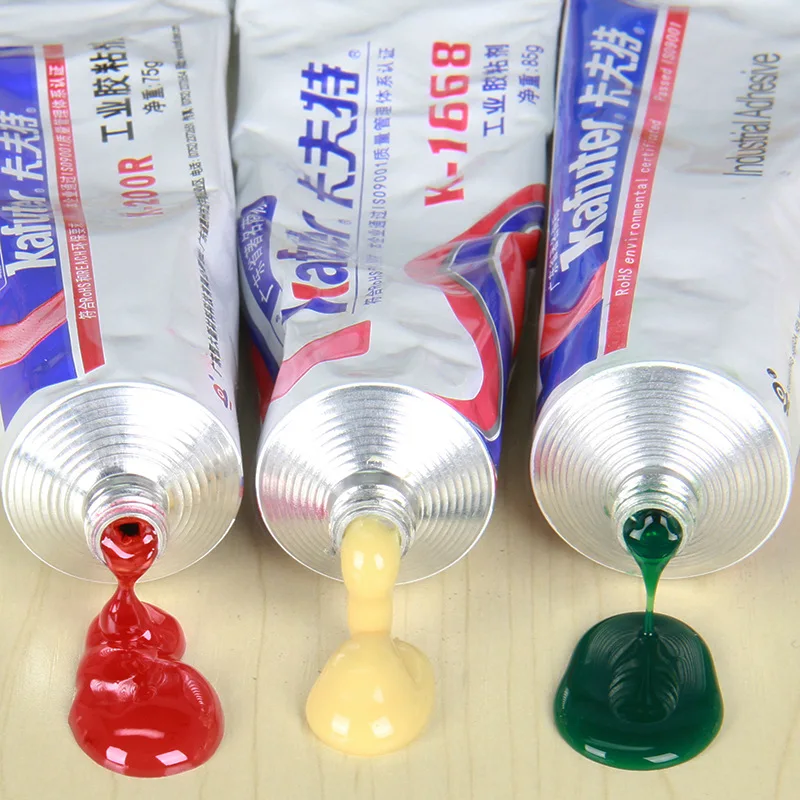 

Kafuter Silicone Industrial AdhesiveYellow/Green/Red Glue K-1668 K-200R RTV Silicone Rubber black White Transparent Glue