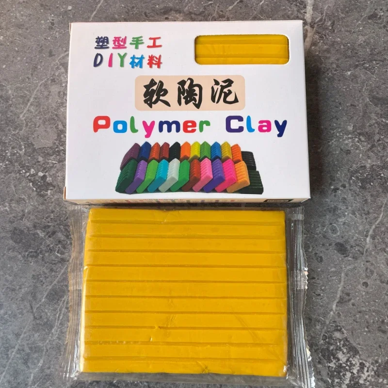 Colorful Soft Polymer Clay Sculpture Baking Clay Granite Marble Handmade