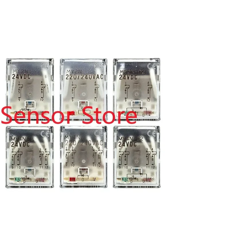 

MY2N/DC24V(8PIN10A) MY2N/AC220V(8PIN10A) MY2N-D2/DC24V(8PIN10A) MY4N/DC24V(14PIN/5A) MY4N/AC220V(14PIN5A) MY4N-D2/DC24V(14PIN5A)