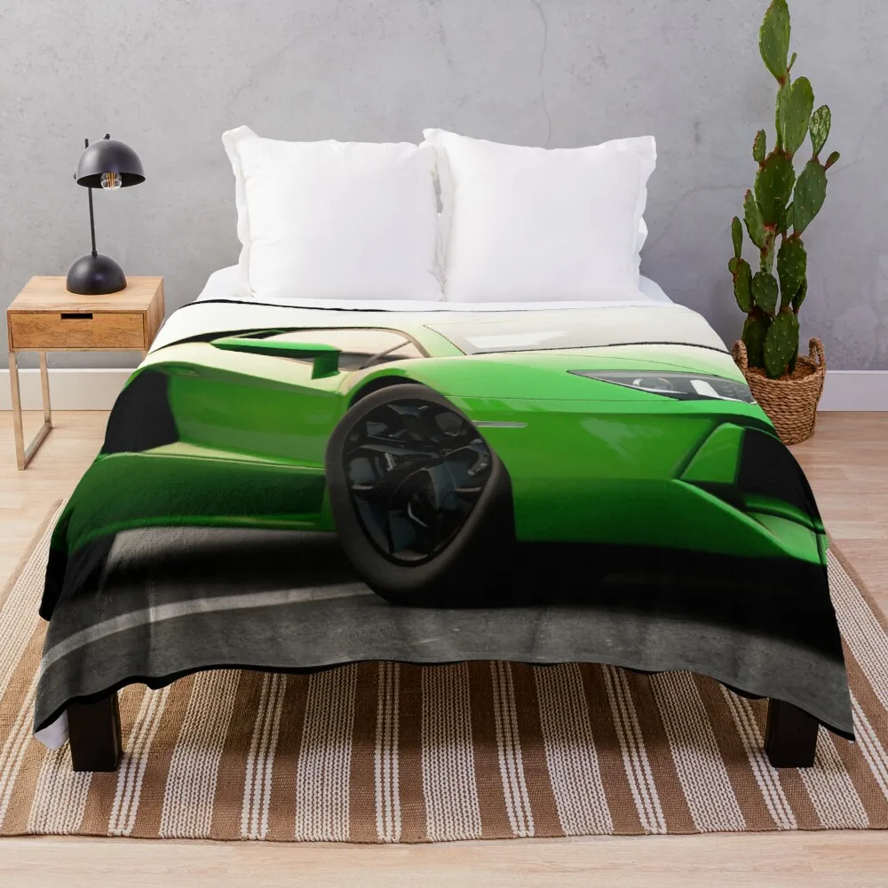Lamborghini Aventador Lp 700 Close Up Coperta All'Uncinetto All'Uncinetto Pelosa