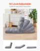 SucceBuy Floor Chair Recycled Foam Folding Sofa Chair Multifunctional Floor Chair with Back Support Ideal for Sleeping Reading