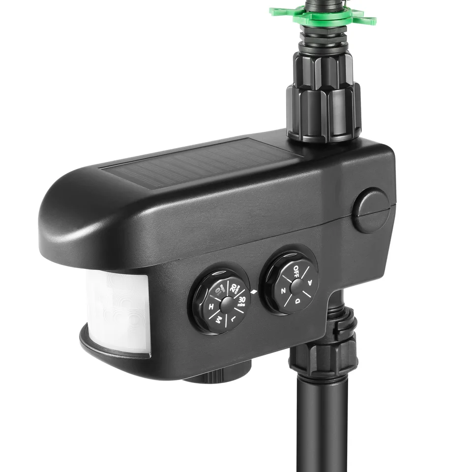Solar Powered Animal Repeller Water Sprinkler System