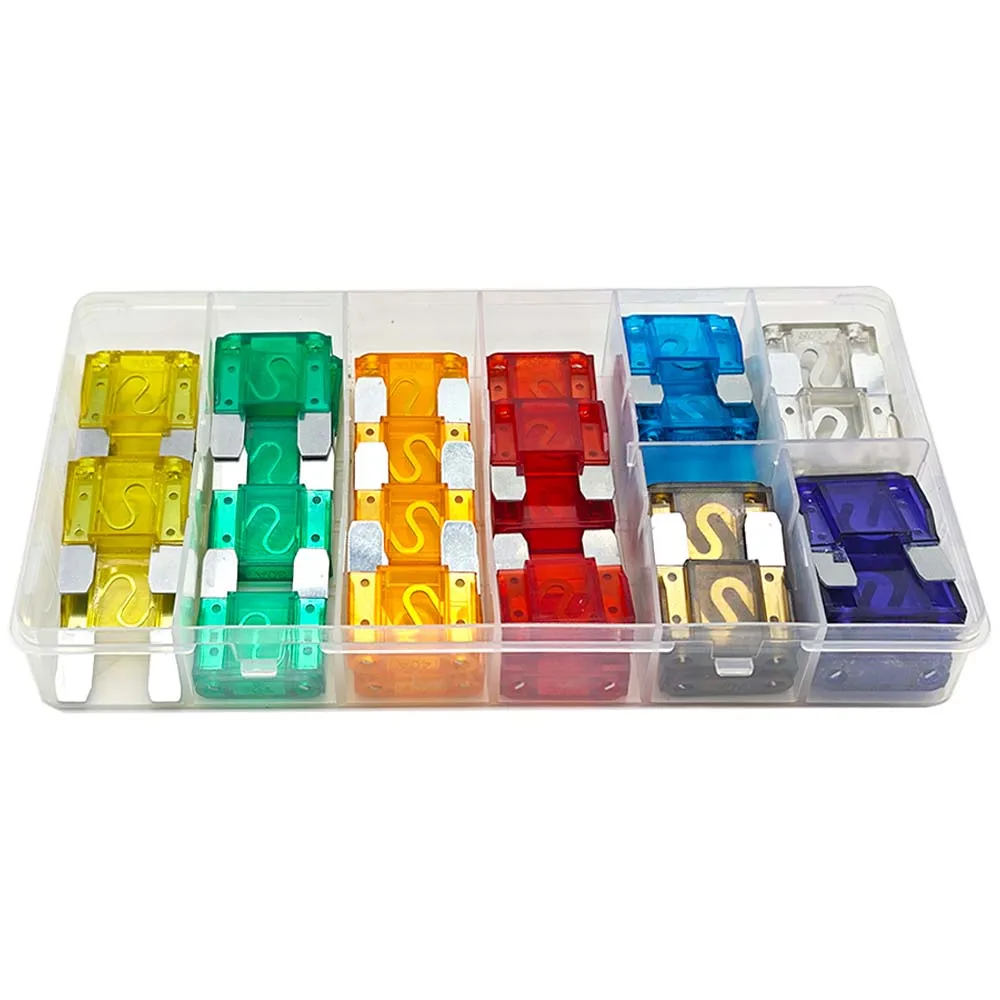 Description Picture 2 of item36pcs Maxi Blade Fuse Assortment Kit , 20A 30A 40A 50A 60A 70A 80A 100A  32V Large Blade Style Fuse For Motorcycle/Boat/Truck