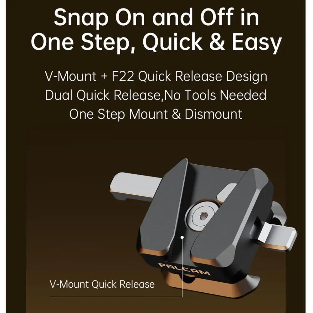 F22 F22A5301 Quick Release Rotating V-mount Bracket for V-Mount Battery Compatib