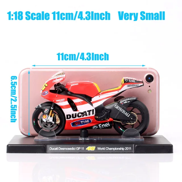 1/18 Scale Ducati Desmosedici GP11 World Championship 2011 GP Racing Motorcycle 4 1/18 Scale Ducati Desmosedici GP11 World Championship 2011 GP Racing Motorcycle 4