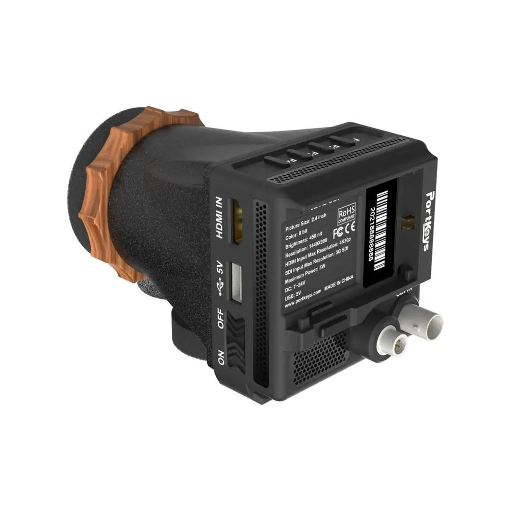 PortKeys LEYE III/SDI 4K Electronic Viewfinder with 2.4 inch LCD 3D LUT EVF Scre