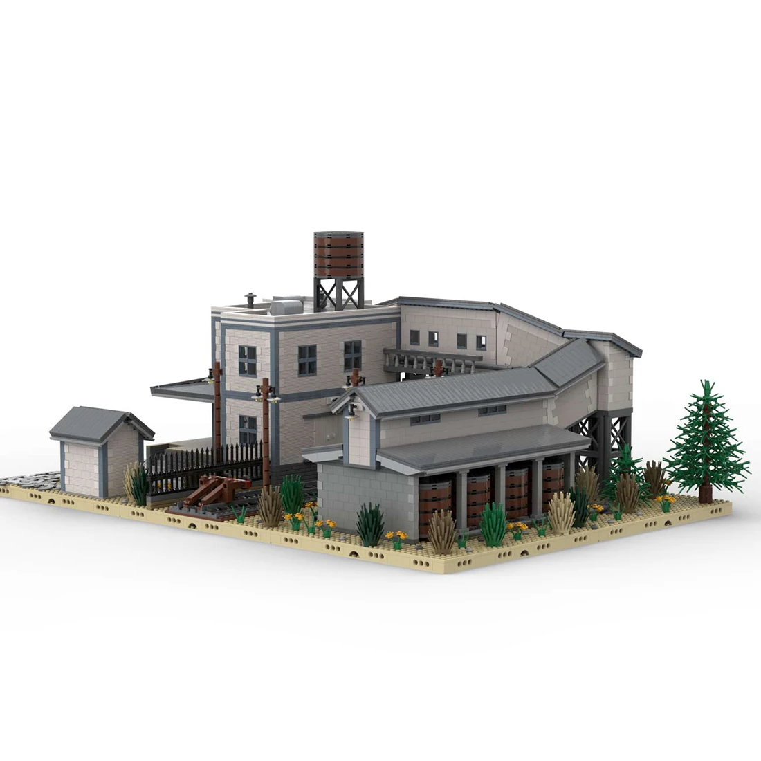 

Authorized MOC-91999 6870pcs/Set Vinegar Factory Building Blocks MOC Set - Without The Vehicle Of Yellow'S .Lxf
