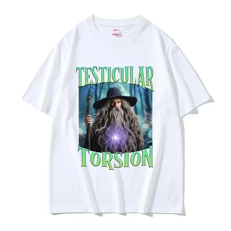 Shadow Wizard Funny T Shirt Testicular Torsion Meme Graphic Tee Shirt Men Women Retro Gothic Oversized Short Sleeve T-shirt Tops 6