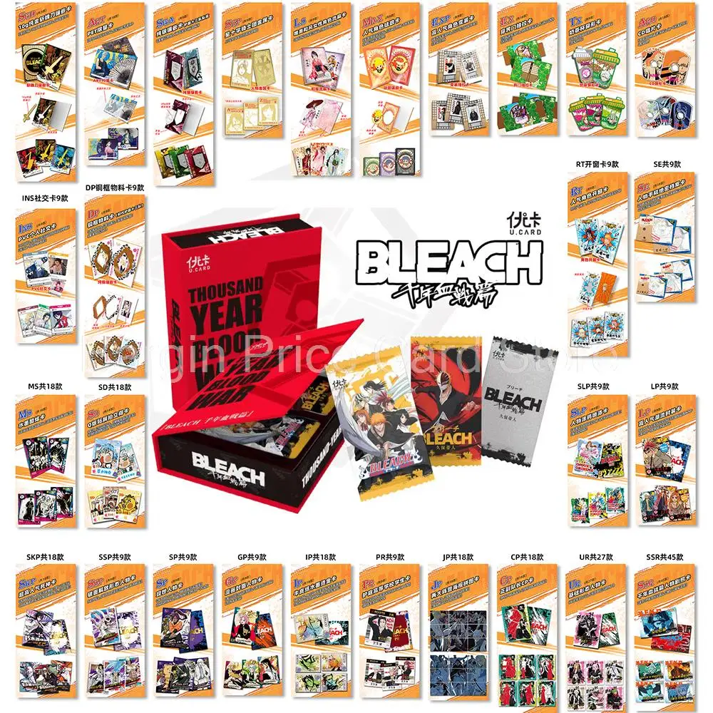 

New BLEACH Card Thousand Years Blood War Limited Collection Card Ichigo Kurosaki Animation Peripheral Board Game Card Table Toys