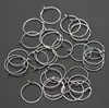 100pcs 20MM 25MM 30MM 35MM Round Loop Hoop Circle Earrings Iron Wire Earring Blank Ear Hook for DIY Earring Jewelry Findings 4
