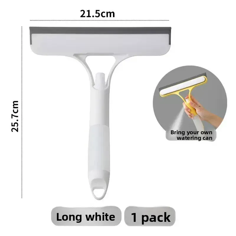 3-in-1 Multi-Function Window Cleaner - Glass Scraper with Watering Can & Squeegee for Household Mirror Cleaning