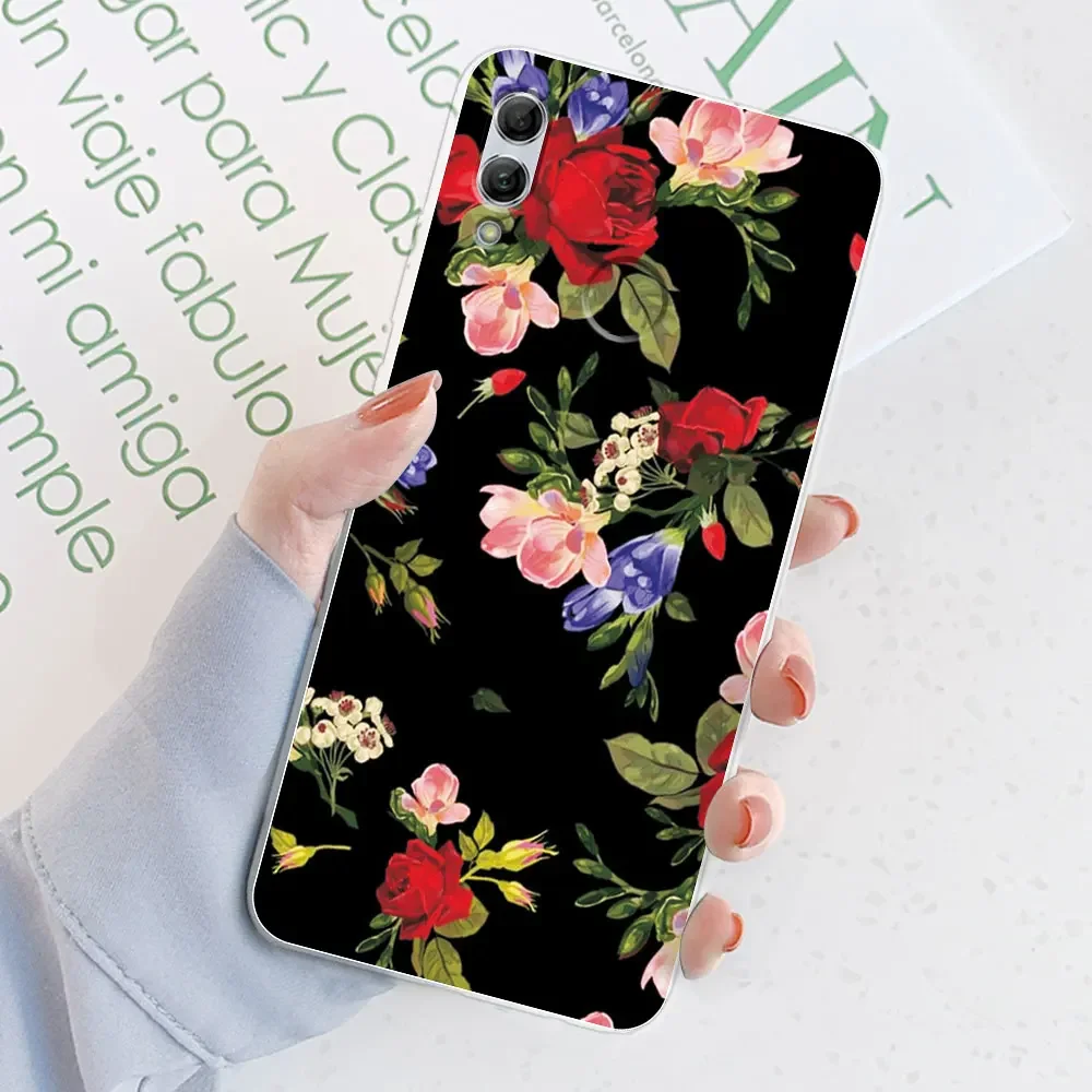 Vibrant Watercolor Marble Transparent Silicone Case