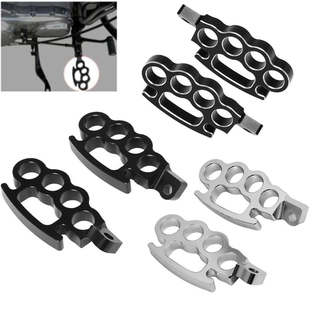 Moto Universale Flying Knuckle Pedane Poggiapiedi Pedale Personalizzato Per Harley V-Rod Sportster Xl Dyna Softail Control Pedane