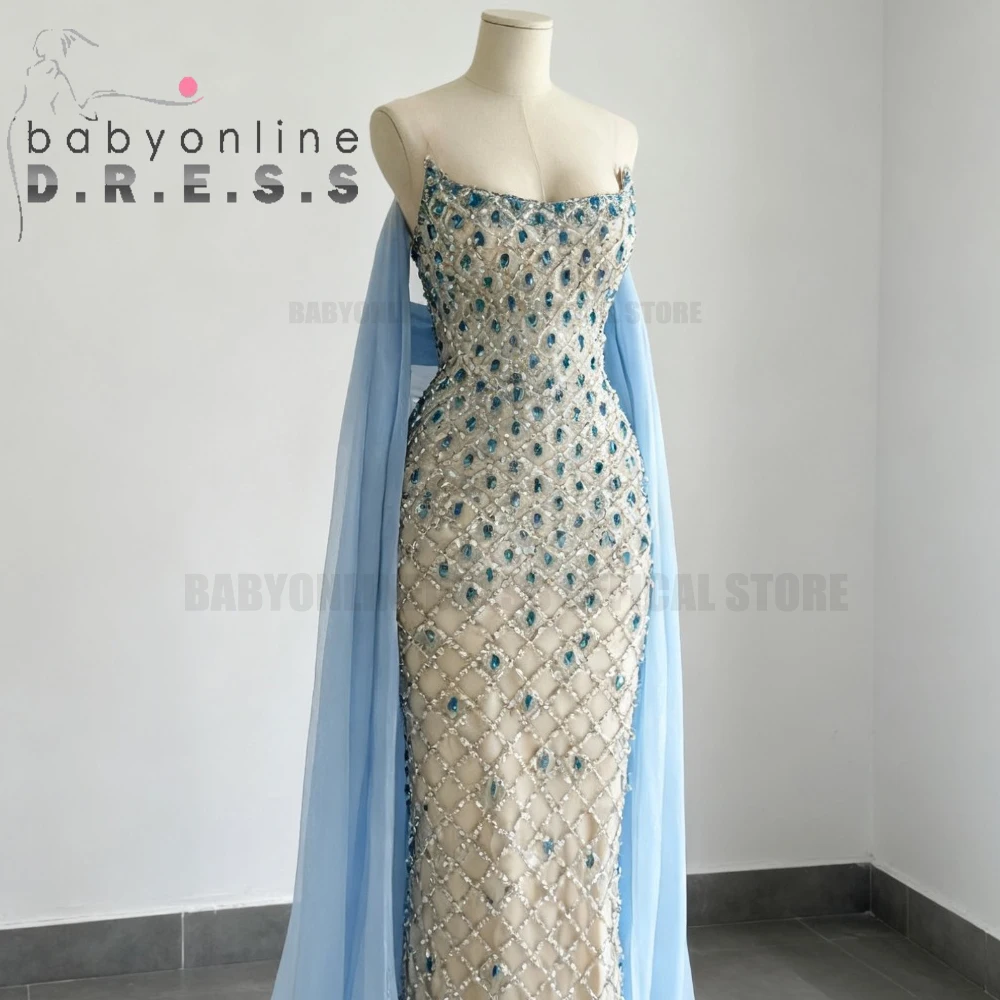 BABYONLINE مخصص أناقة كريستال رائعة مطرز حورية الب...