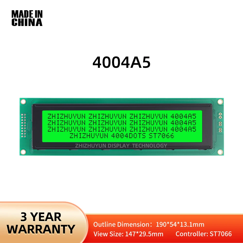 

4004A5 4004 Russian Japanese English Character LCD Module Display Screen Emerald Green Light LED Backlight HD44780 Controller