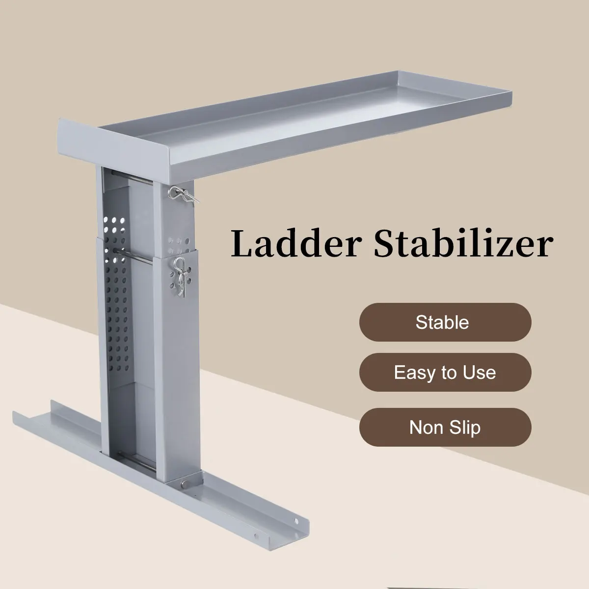 Ladder Leveler Ladder Leg Stabilizer Stair Leveling Extension Tool Security Stair Aide Foldable Design Corrosion Resistance