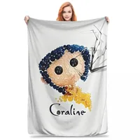Soft Blanket Airplane Travel Coralines Throw Blanket Flannel Bedspread For Couch Chair Sofa Bed Fluffy Sofa Bed Cover