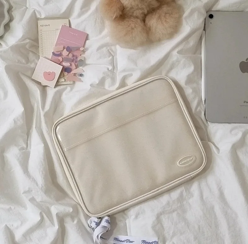 Bolsa do Forro do Portátil da Tabuleta para o ar do Ipad 10.9 Xiaomi Pad Case do Macbook Air m1 Bolsa Macio Portátil Armazenamento do Teclado 1113.3 - Imagem 2