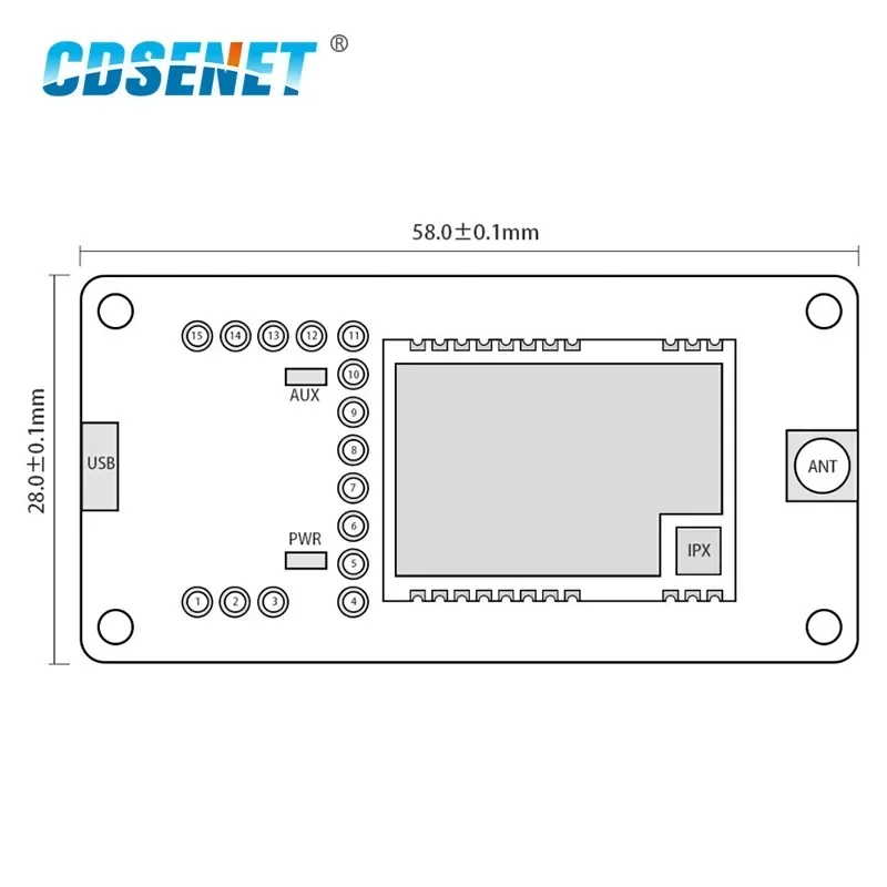 Lora Wireless Module USB Test Board 433MHz 470MHz 20dbm CDSENET E32-400TBL-01 UART Wireless Module E32-400T20S