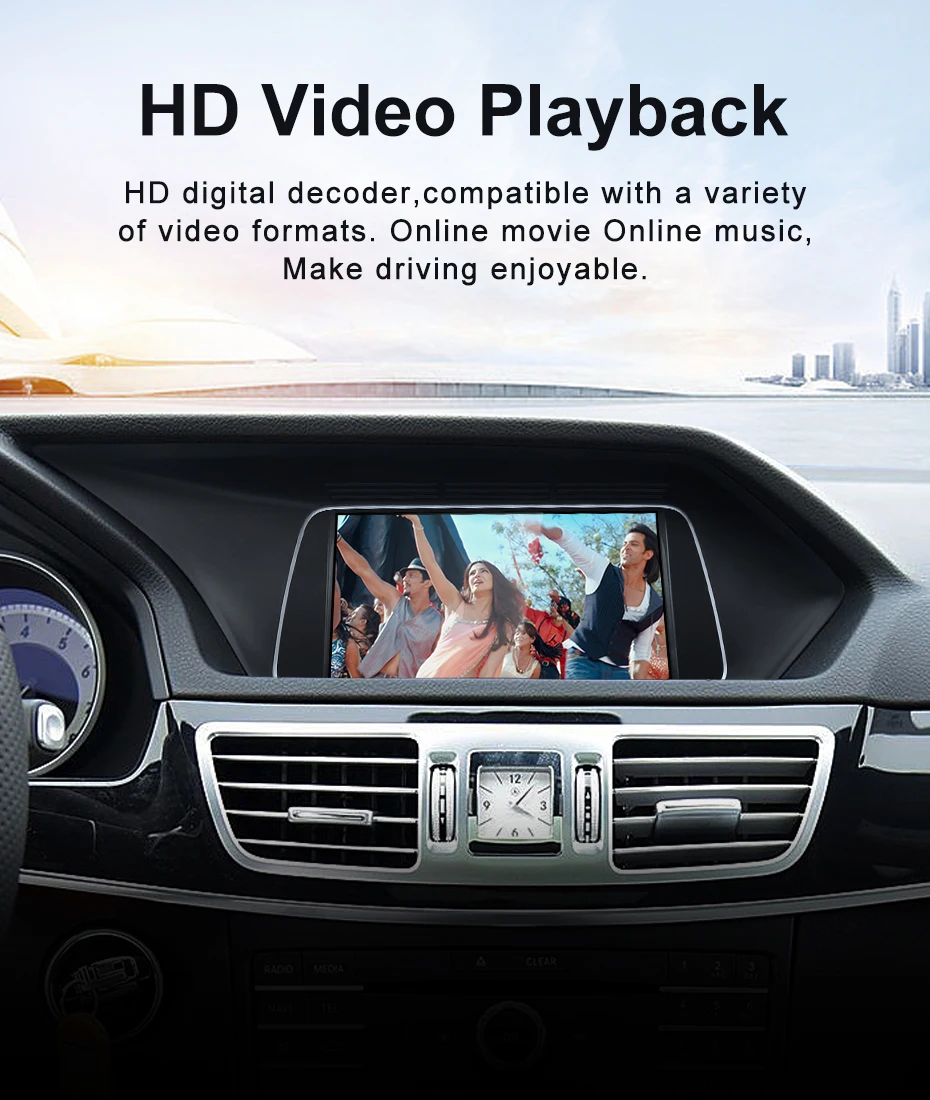 Qulacomm Snapdragon6125 665 Android 14 For Mercedes Benz E Class W212 Wireless