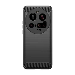 Silicone Bumper TPU Soft Rubber Protective Phone Case Cover for Xiaomi 15 Ultra (Black)