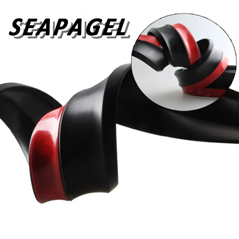 Front Bumper Spoiler Lips Car Bumper Lip Protection Decoration Stickers Rubber Car Universal Protectors 1M/2.5M