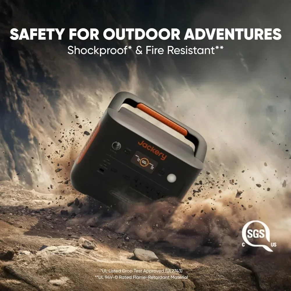 explorer 1000 v2 portable power station,1070wh lifepo4 battery,1500w ac/100w usb-c output, 1 hr fast charge, solar generator fo