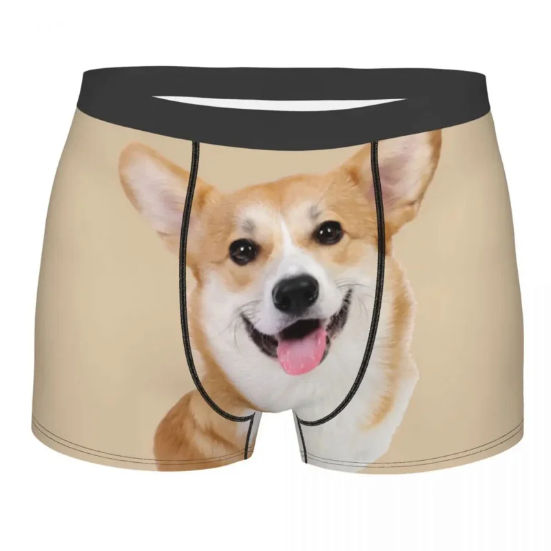 

Fashion Pembroke Welsh Corgi Boxers Shorts Panties Men's Underpants Breathbale Pet Dog Gift Briefs Underwear