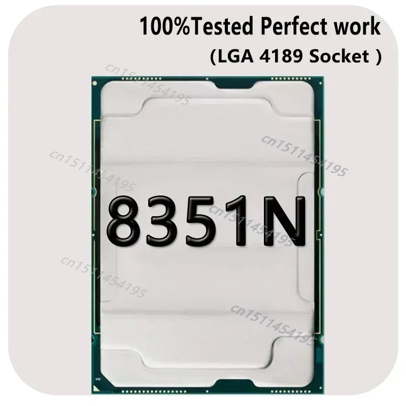 고품질 Xeon 8351N platina 3.5GHZ 36C/72T 54MB 225W 프로세서 LGA 4189 4189 Mortherboard 테스트
