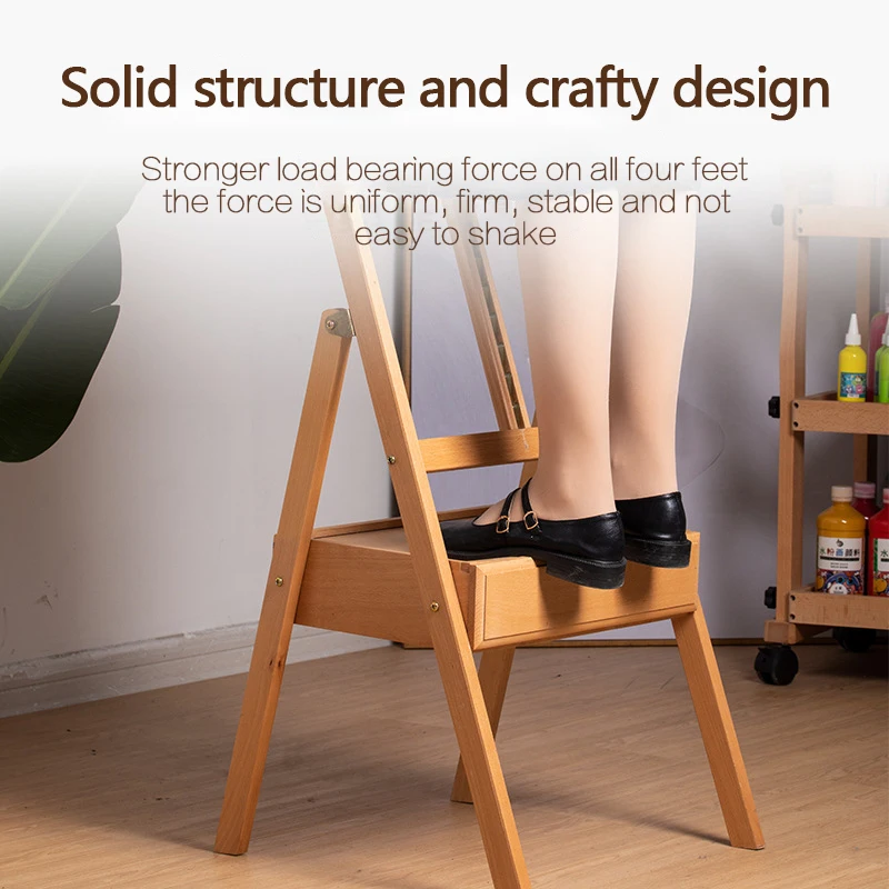 Beech drawer type easel sketch painting art students special lifting tilt easel long use is not easy to deformation