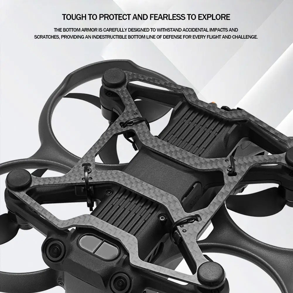 1PC Carbon Fibre Chassis Guard Bumper Armor for DJI Avata 2 FPV Drone Accessories Effective Protection Against Falling Impact