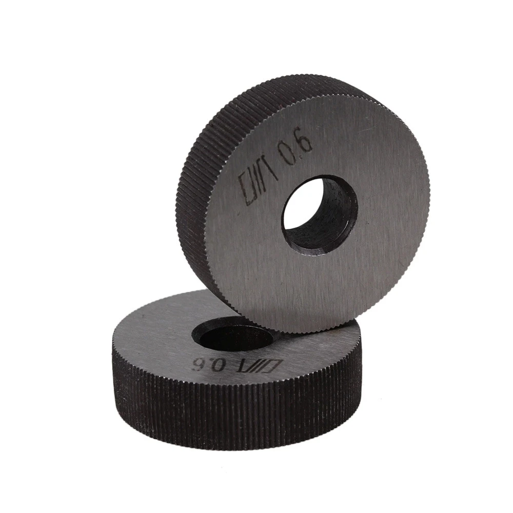 2x Single Straight Knurling Tool 8 x 28mm Linear Knurl Tool Wheel 0.6mm Pitch