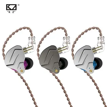 KZ ZSN PRO 하이브리드 드라이브 인이어 이어폰, HIFI 메탈 베이스 이어버드, 스포츠 음악 헤드셋 교체 가능, 1BA 1DD