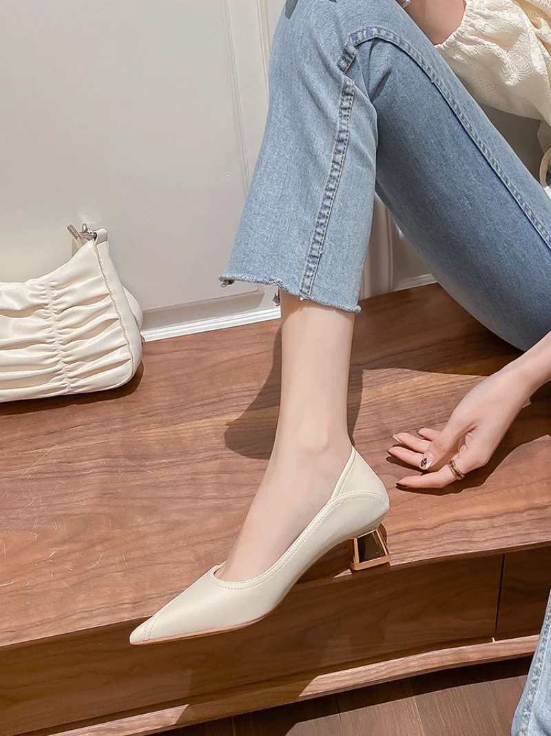 Office Shoes White Formal Shoes For Ladies Women's Summer Footwear