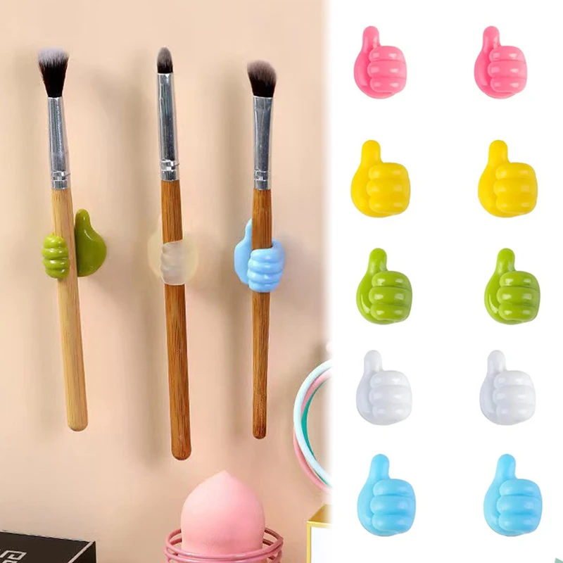 Glasses Holder Hand-shaped Rubber Self Adhesive Mini Hook
