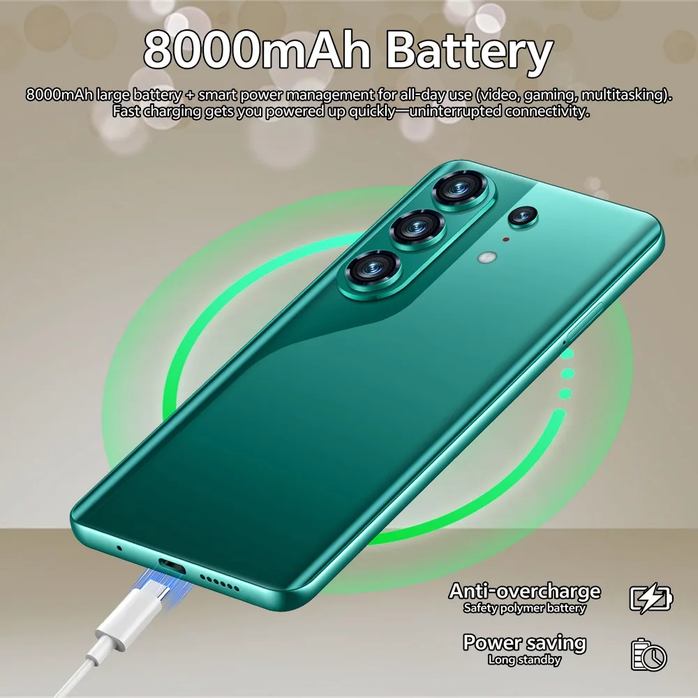 K-Touch Cheap C26 Ultra 7.3HD Mobile Phones 22G+2TB Smartphone 8000mAh Cell Phone 5G Dual SIM Android 15 16+48MP Camera Cellphones