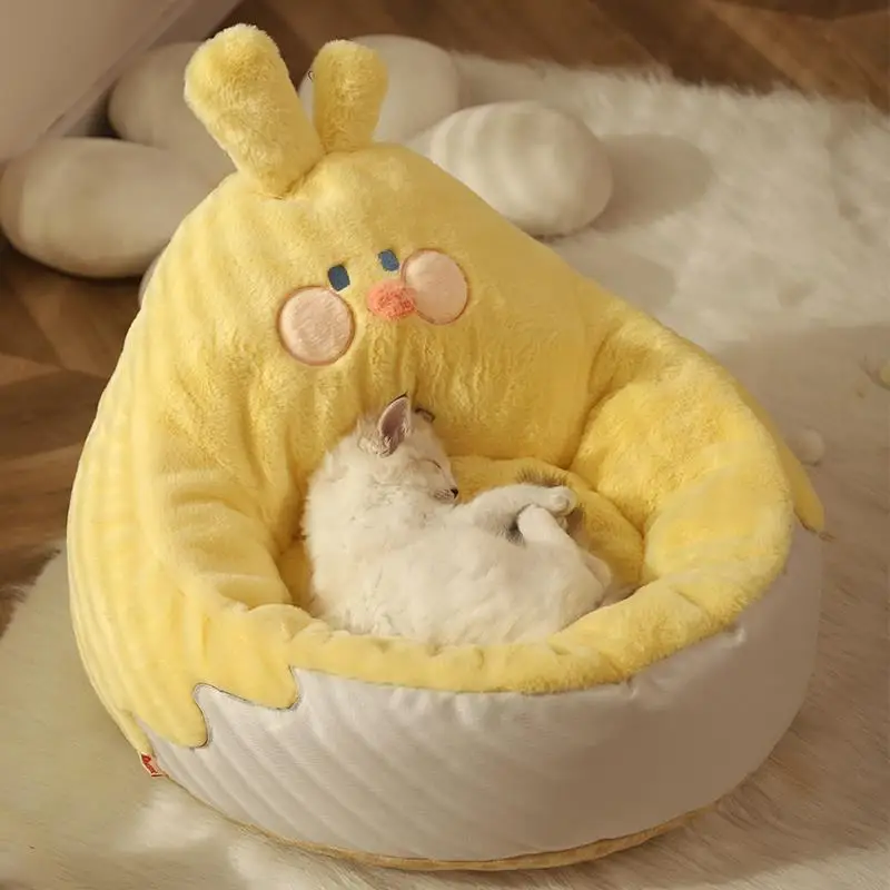 

1 PCS of 2022 New Cat Litter Warm Comfortable Soft Lovely Semi-Closed Don't Collapse Deformation Household Pet Supplies SSJ611