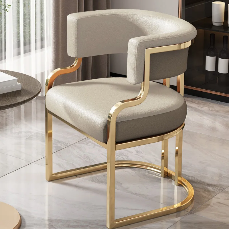 

Light Luxury Dining Chair Sofa Booth Seat Make-up Nail Chair Luxury Dining Chairs Cafe Office Bedroom Salon Dresser Chairs