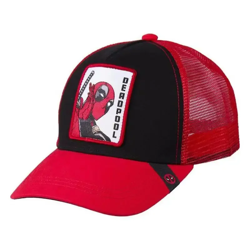 snapback cap Deadpool Cartoon Snapback Cap Cotton Baseball Cap For Men Women Adjustable Hip Hop Dad Hat