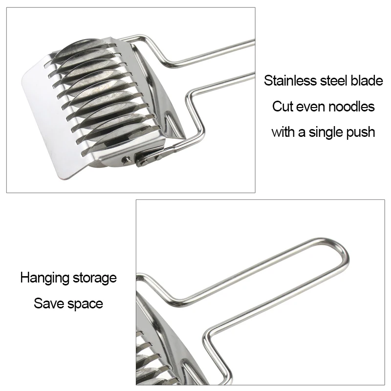Stainless Steel Noodles Cutter With Non-slip Handle Pressing Pasta Maker Tools Manual Shallot Section Cutter Kitchen Gadgets