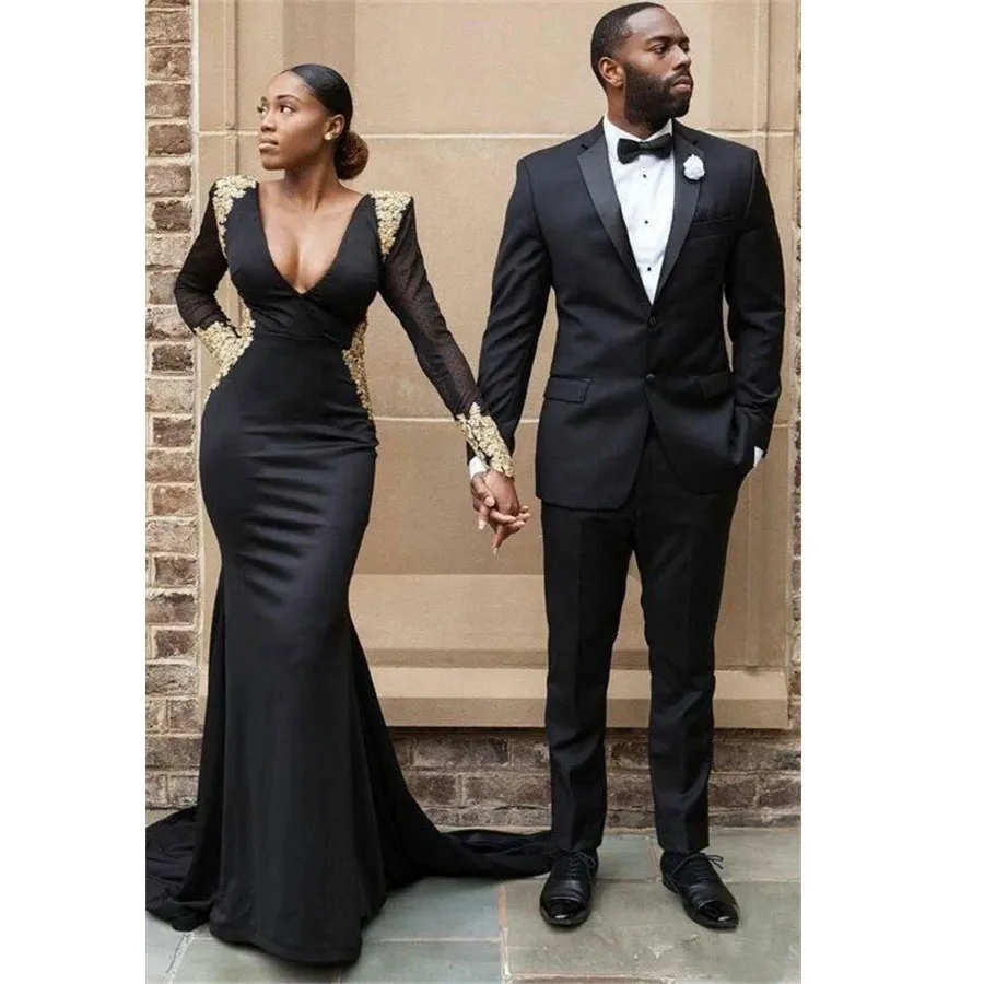 

Black Men's Suits Single Breasted Notched Lapel Regular Length Wedding 2 Piece Jacket Pants Slim Fit 2 Piece Jacket Pants Blazer